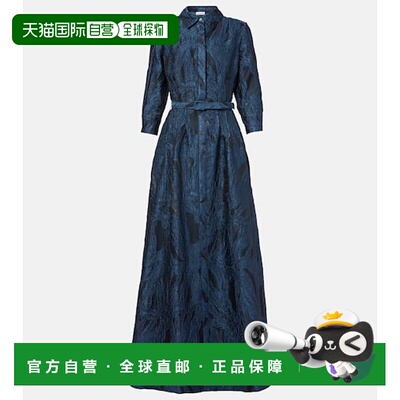 1h可退 潮奢 Simkhai 女士 Courtney 提花礼服 blue蓝色 舒适时尚