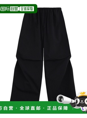 WE11DONE 男士休闲裤 WDPT324262UBK AW2024 黑色 阔腿休闲裤