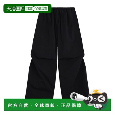 WE11DONE 男士休闲裤 WDPT324262UBK AW2024 黑色 阔腿休闲裤