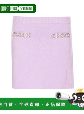 1h可退 SELF-PORTRAIT 女士半身裙 085SKLILAC AW2025 紫色包臀裙