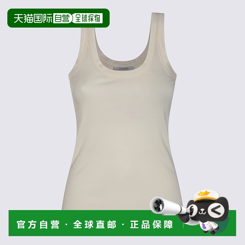 1h可退 LEMAIRE 女士背心吊带 TO1199LJ1016WH048 AW2025 乳白色