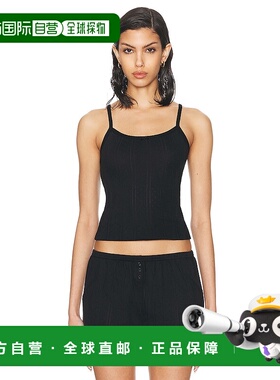 1h可退 潮奢 COUCOU 女士 Picot 常规背心上衣 CC1TPTL1PB