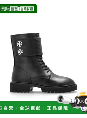 TORY BURCH 女士靴子 1736200006 AW2025 黑色 Leather ankle boo