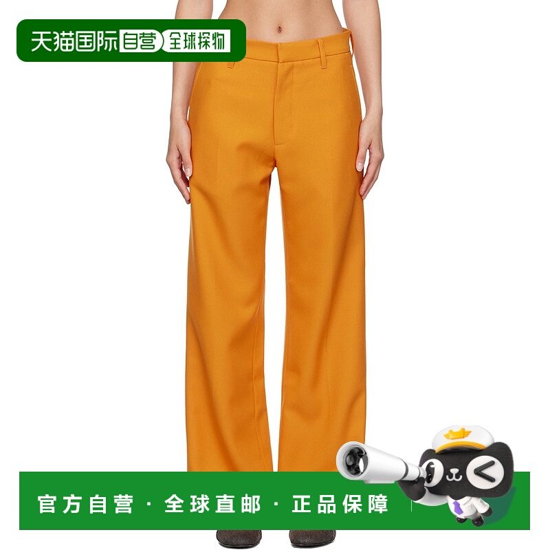 1h可退 潮奢 Stockholm Surfboard Club 女士 橙色 Bootcut 长裤