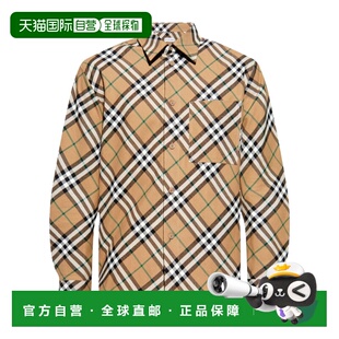 80953421 衬衫 AW2024 花色 BURBERRY 格纹图案衬衫 男士