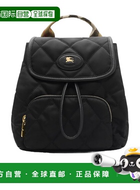 1h可退 BURBERRY 女士双肩包 81187481 AW2025 黑色 Mini Horsesh