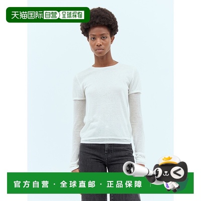 1h可退 潮奢 TOTÊME 女士 叠层针织 T 恤 243WRT0348YA0079