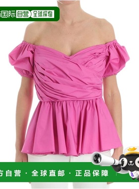 VIVETTA 女士衬衫 81VP244378 SS2018 紫红色 Fuchsia cross top