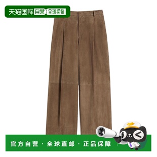 9436015306001 女士休闲裤 AW2025 棕色 MAX 绒面革长裤 MARA