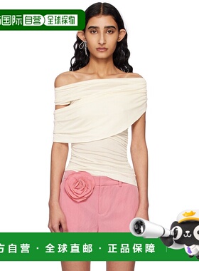 1h可退 潮奢 Blumarine 蓝色情人 女士 灰白色 Jersey Sable 上装