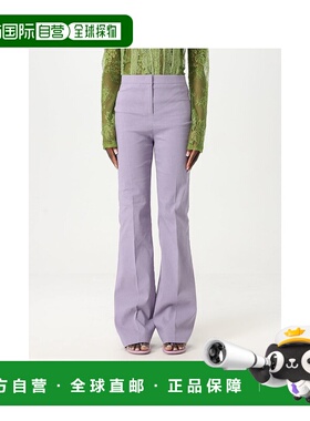 PINKO 女士休闲裤 104690A0IMY63 SS2025 浅紫色喇叭裤西装裤