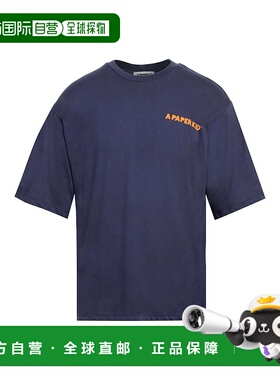 1h可退 潮奢 A Paper Kid 男士 T恤 blue蓝色 舒适时尚