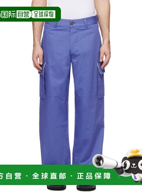 1h可退 潮奢 Marni 玛尼 男士 蓝色工装裤 PUMU0169A1UTC311