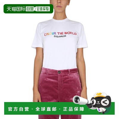 Dsquared2 二次方 女士 徽标短袖T恤 S72GD0396S24387