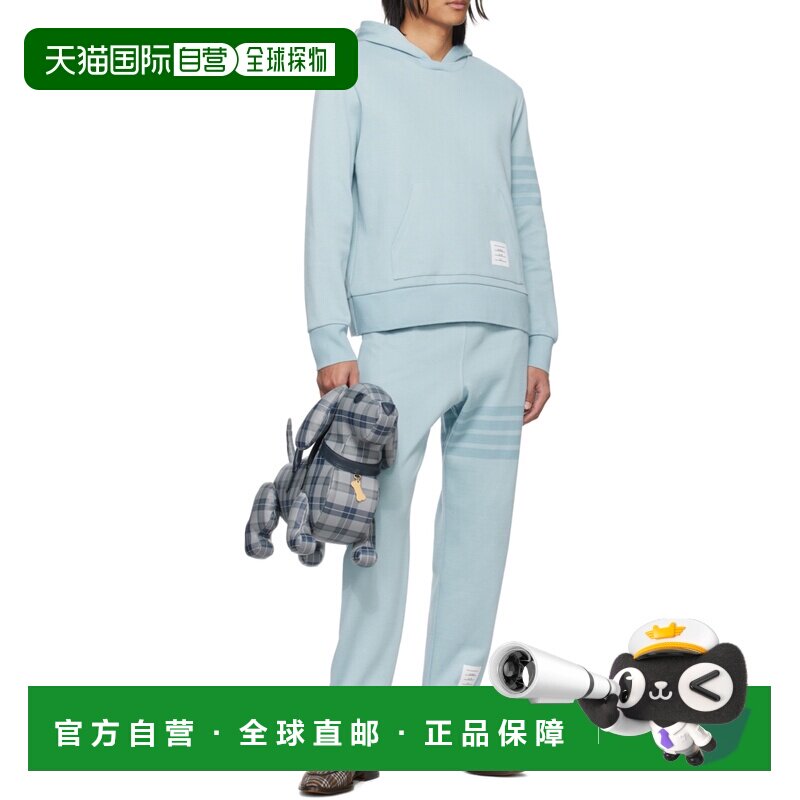 1h可退 奢淘 Thom Browne 双面针织四条纹连帽卫衣 男 MJT414AJ00