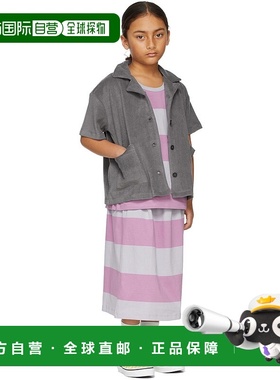 1h可退 潮奢 Main Story 女童 紫色 & 灰色条纹儿童半身裙童装 SS