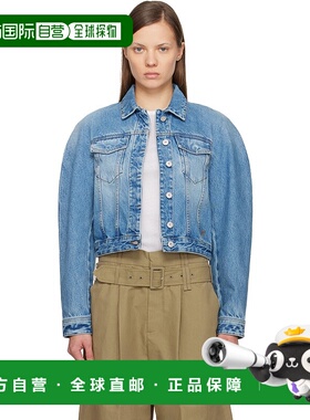 1h可退 潮奢 Jacquemus 女士 蓝色 The Ovalo de-Nîmes 牛仔夹克