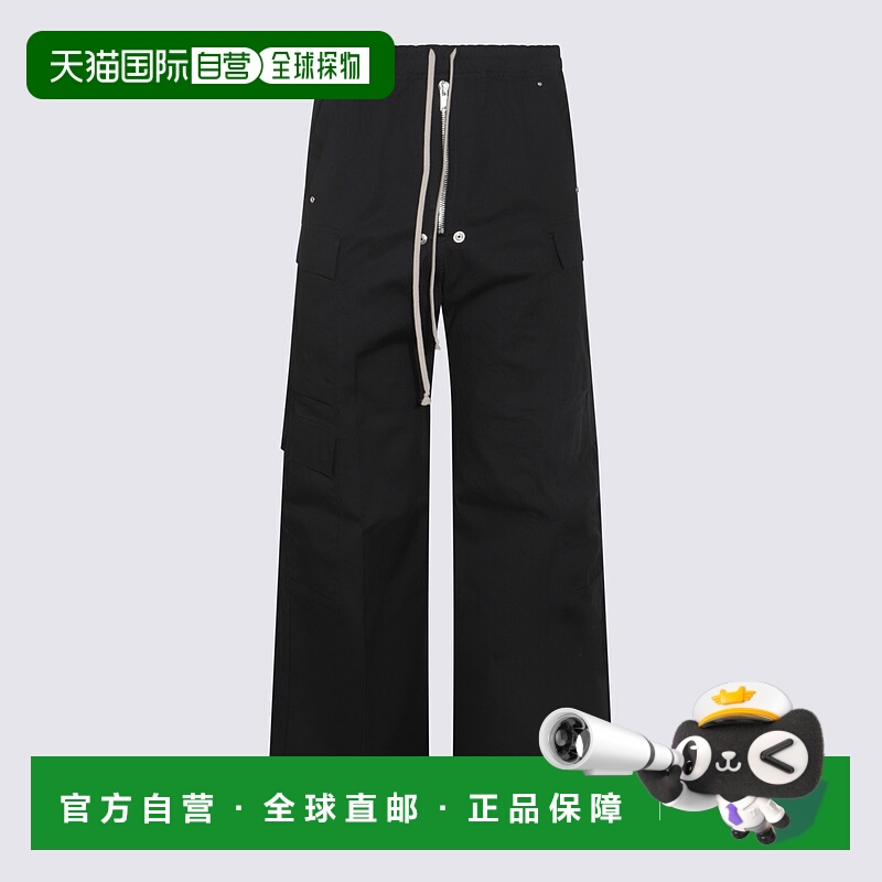1h可退 RICK OWENS 男士休闲裤 RU02E1339TE09 AW2025 黑色
