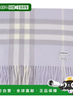 BURBERRY 女士围巾 8112649 AW2025 灰色 Burberry Giant Check S