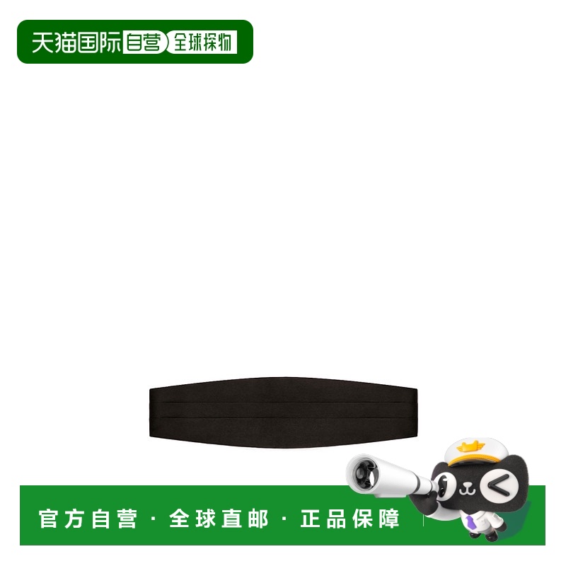 1h可退 GIVENCHY 男士腰带 BPZ0C1P0WL001 AW2025 黑色 丝绸褶裥