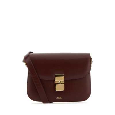A.P.C. 女士单肩包 PXBMWF61413GAE-0 CO 酒红色 'Grace' small'