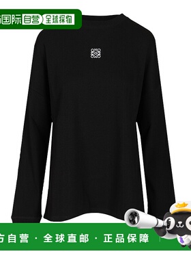 LOEWE 男士T恤 H526Y22XAY1100 CO 黑色长袖上衣男装