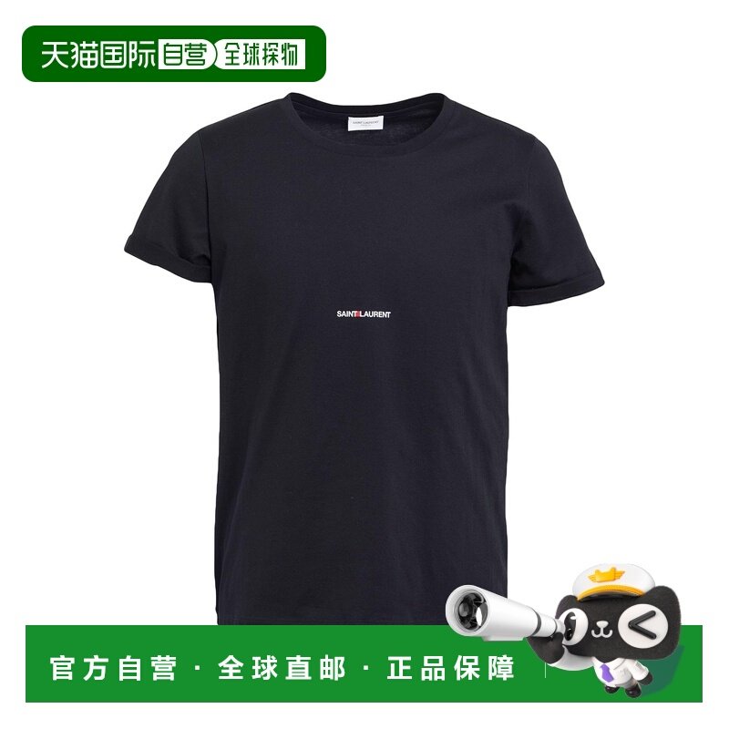 1h可退 潮奢 Saint Laurent 圣罗兰 男士 T恤 black黑色 舒适时尚,男装,T恤,淘宝优惠券,粉丝福利购,淘宝优惠卷