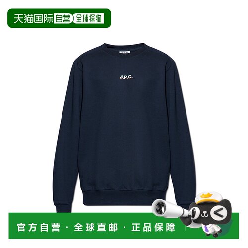A.P.C. 男士卫衣 COEZDH27958IAK SS2025 深蓝色 Midnight blue s