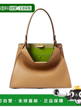 FENDI 女士斜挎包 8BN368AWPFF1V0G SS2026 棕色 Way 中号单肩包