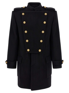 BALMAIN 男士外套 FH1UC155WB500PA AW2025 黑色