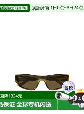 BALENCIAGA 男士眼镜 BB0388S002 SS2025 绿色 几何框太阳镜