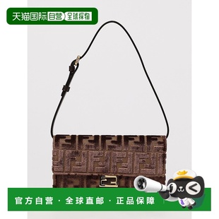 FENDI 女士斜挎包 8M0498AT14F0L1B CO 棕色 WALLET ON CHAIN BAG