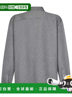 GIVENCHY 男士衬衫 BM60Z13YHU055 SS2024 灰色 翻领长袖衬衫