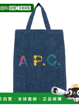 A.P.C. 女士手提包 COGUGM61569IAL AW2023 蓝色 Denim mini Lou