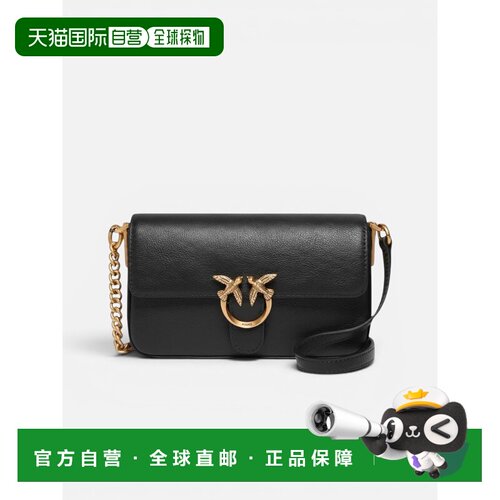 PINKO 女士单肩包 107344A2JGZ99Q AW2026 黑色 Love One Slouchy