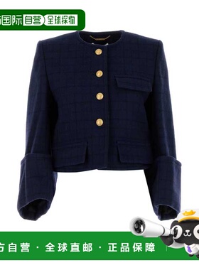 1h可退 潮奢 Chloe 蔻依 女士 BODY 印花羊毛混纺西装外套 CH25AV