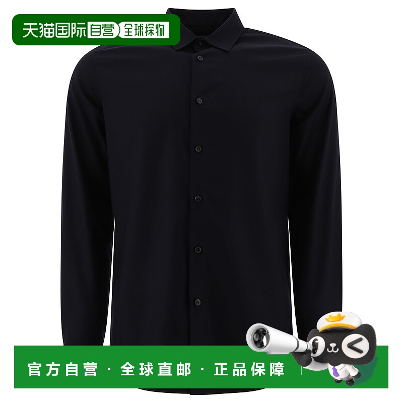 1h可退 VALENTINO 男士衬衫 5V3AB764AD0598 SS2025 蓝色 VLOGO