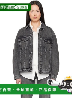 1h可退 潮奢 ANINE BING 女士 灰色 Rory 牛仔夹克 A0110878外套