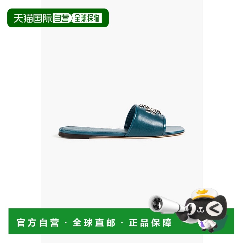 1h可退 潮奢 Tory Burch 托里 伯奇 女士 Eleanor 精饰漆皮凉拖 1