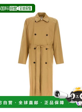 THE ROW 男士大衣 774W3248BRO AW2024 米白色 Kold 双排扣风衣