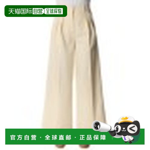 MONCLER 女士休闲裤 932A00004599CG051 SS2026 米白色阔腿裤