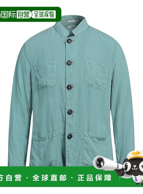 1h可退 潮奢 Massimo Alba 男士 纯色衬衫 green绿色 舒适时尚