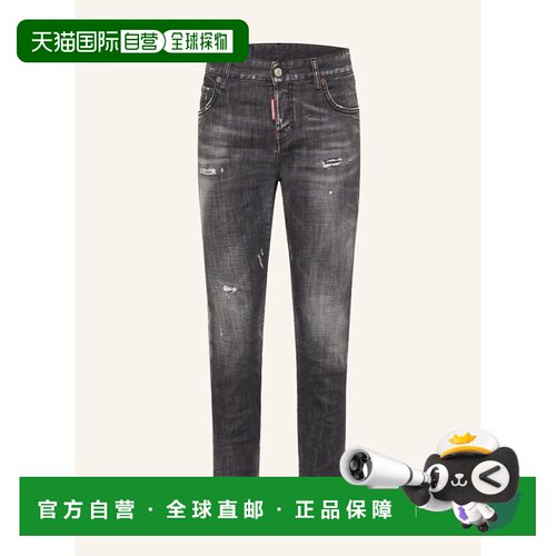 DSQUARED2 女士牛仔裤 100299914613000 CO 黑色 Cropped jeans T