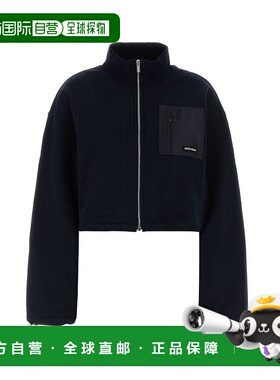 1h可退 潮奢 Miu Miu 缪缪 女士 拉鍊短版衛衣 MJLA09SOOO18TP