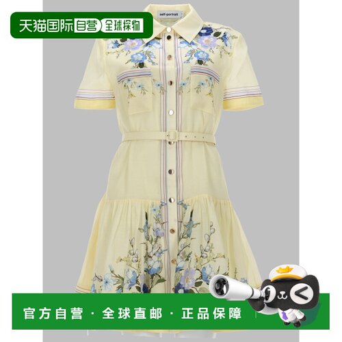 1h可退 SELF-PORTRAIT 女士连衣裙 AC26002SYYELLOW SS2026