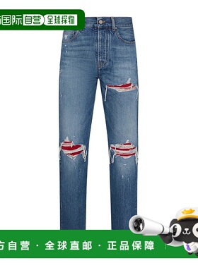 1h可退 AMIRI 男士牛仔裤 AMDNGH1112MEDIUMINDIGO AW2025直筒裤