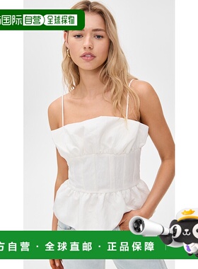 1h可退 潮奢 line dot 女士 'Theo' 上衣 white白色 舒适时尚背心