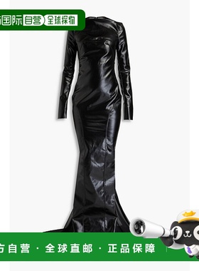 1h可退 潮奢 Rick Owens Lilies 瑞克 欧文斯 女士 涂层棉混纺长