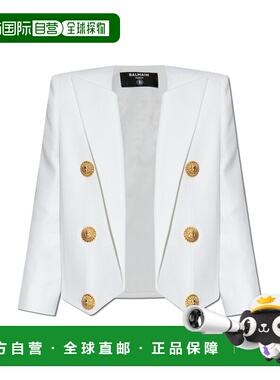 BALMAIN 女士西服 EF1SC225VF210FB SS2025 白色 Blazer Spencer