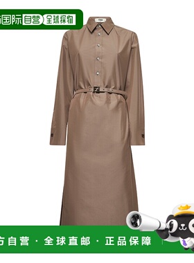 FENDI 女士外套 FDD311AQ3KF1SA0 SS2025 卡其色 长袖连衣裙